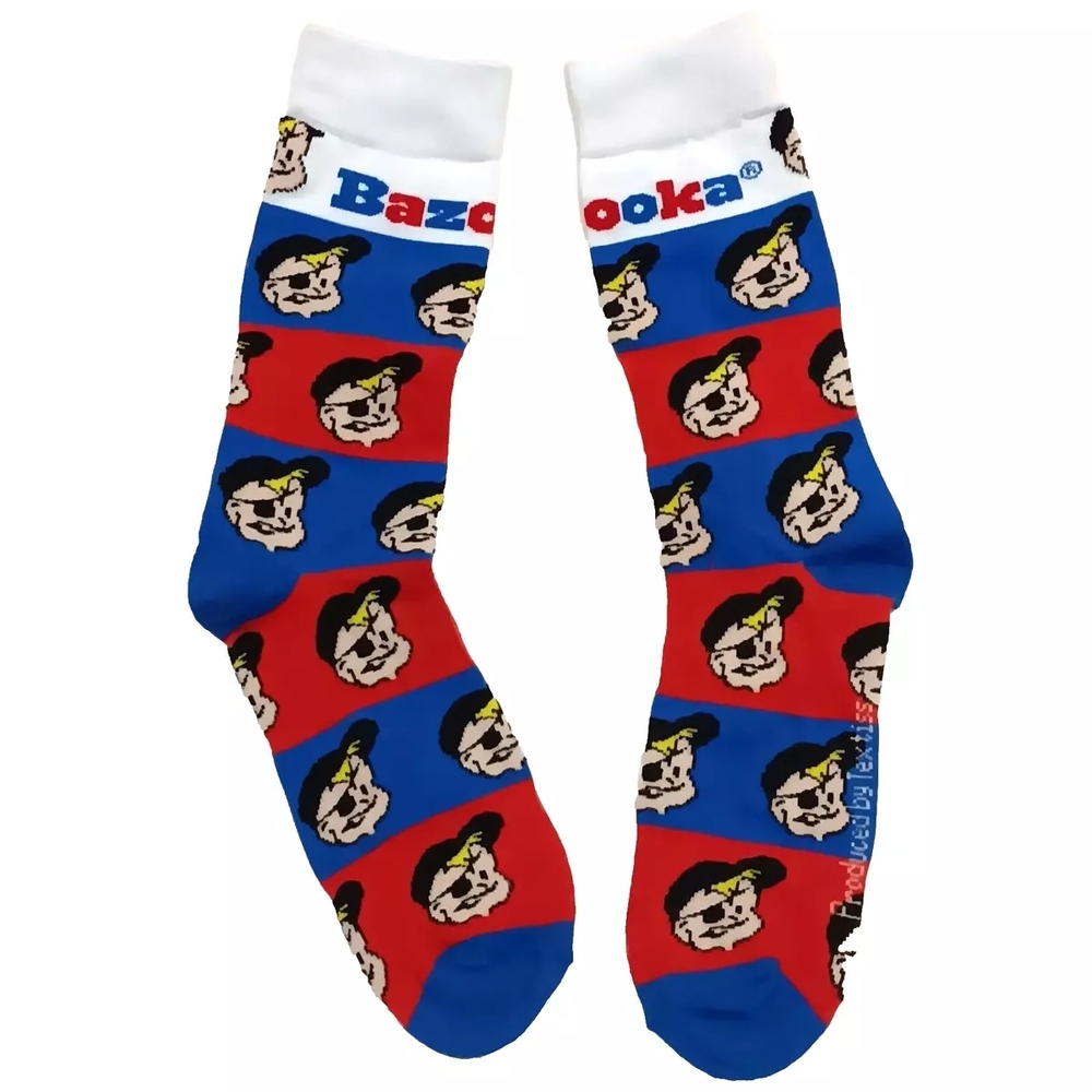 Bazooka Graphic Casual Crew Socks